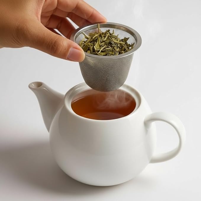 Japanese Fine Mesh Tea Sifter – Stainless Steel Tea Strainer for Matcha & Loose Leaf Tea Made in Japan