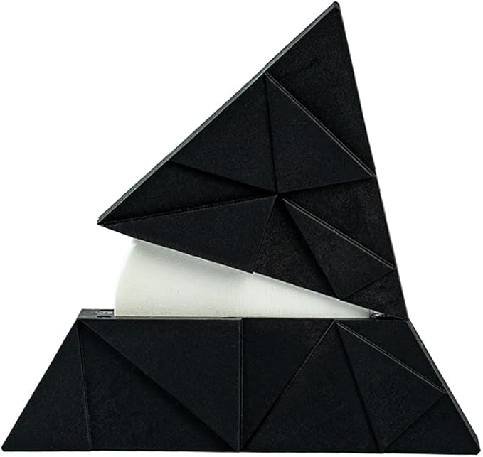 Espresso Paper Filters Storage Holder - CAFEMASY Triangle Coffee Filter Container with Lid Compatible with Aeropress Standard Filters and Espresso Filters