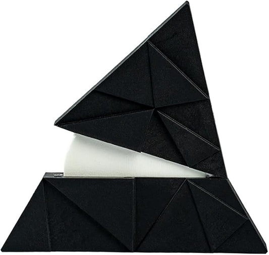 Espresso Paper Filters Storage Holder - CAFEMASY Triangle Coffee Filter Container with Lid Compatible with Aeropress Standard Filters and Espresso Filters