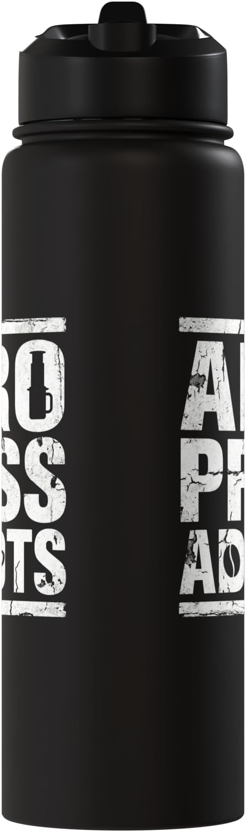 Bold AeroPress Coffee Addict Shirts AeroPress Addicts Stainless Steel Insulated Water Bottle