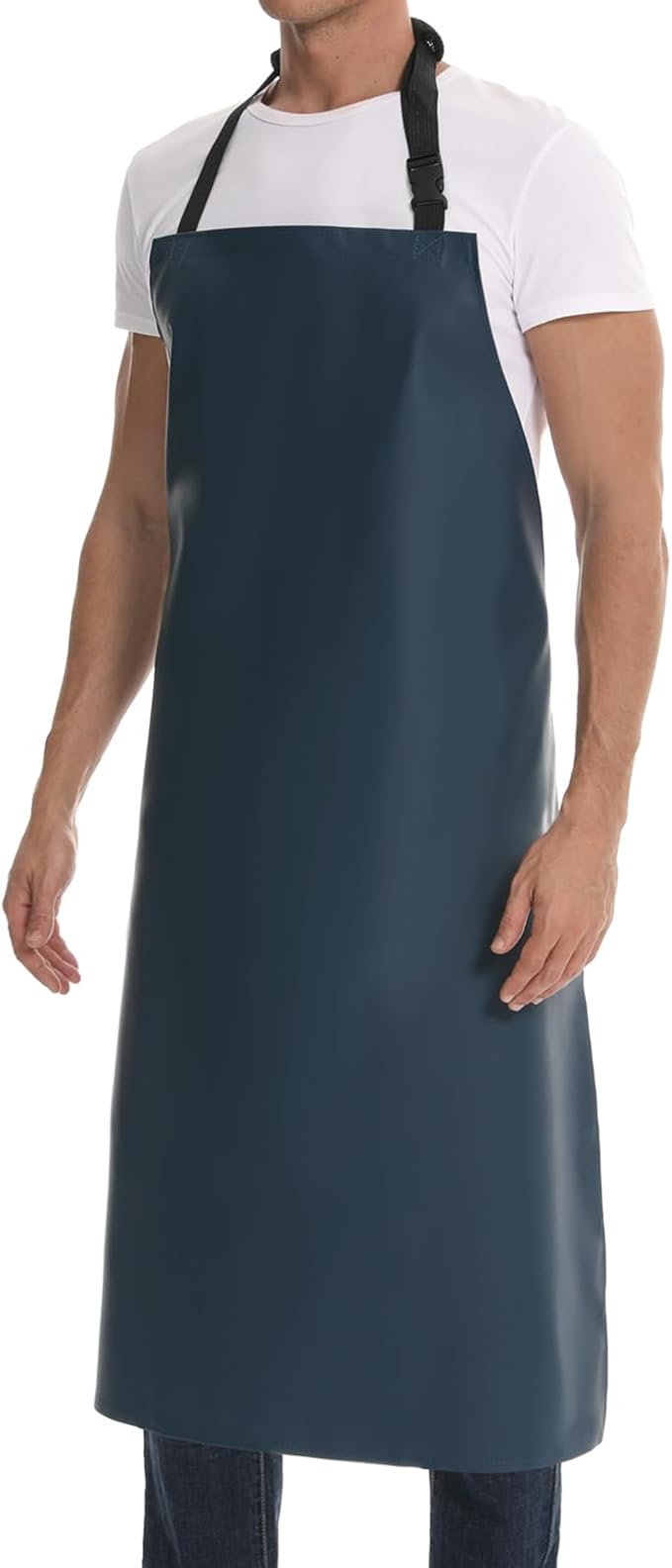 Homsolver Heavy Duty Vinyl Waterproof Apron for Unisex Adult, Ultra Lightweight, Chemical Resistant Industrial Work Apron - Image 2