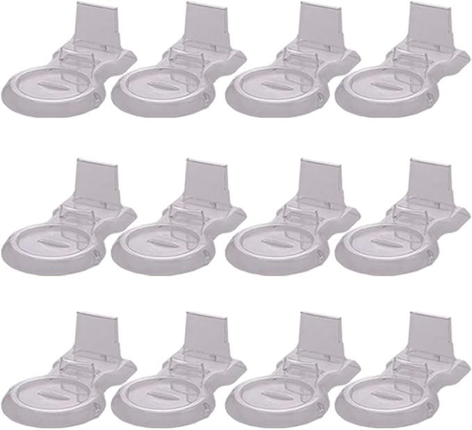 HOHIYA 12 Pcs Clear Acrylic Tea Cup and Saucer Display Stand Set Stackable Teacup Holder Rack for China TeaCups Coffee Mugs and China Dish Display Organizer
