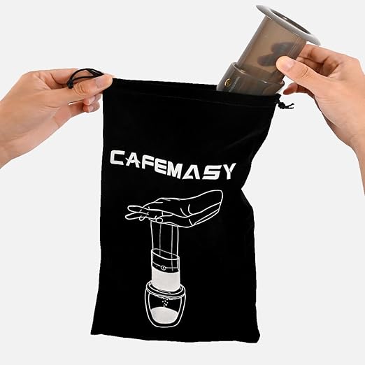CAFEMASY Coffee Funnel and Travel Bag Kit Compatible with Aeropress Original Go XL Portable Espresso Coffee Maker Replacement Parts Coffee Accessories Tool