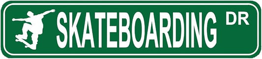 Skateboarding DR Sign Skateboard rider Fan Gift Street Home House Bar Pub Room Wall Decor Green Metal Sign 6 X 16 Inch by Unknown