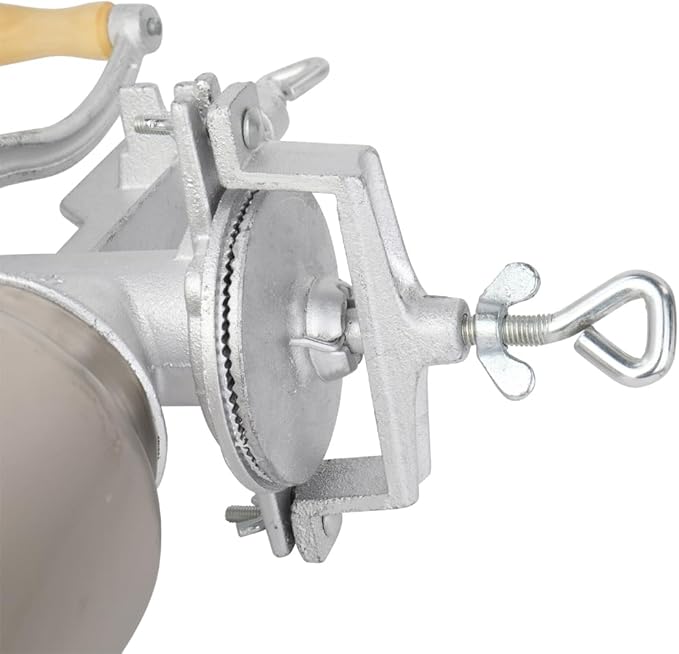 Manual Grain Grinder for Home Use, Heavy Duty Cast Iron Hand Crank Mill with Clamp Base, Adjustable Grinding Coarseness for Corn, Coffee, Wheat, Rice, Pepper, Nuts