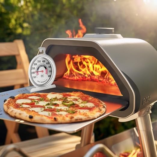Efeng Large 3.5" Oven Thermometer for Gas/Electric Oven with Large Hanger&Base,Safety Leave-in Oven,Easy to Read Number,No Fading Color for Long time Cooking