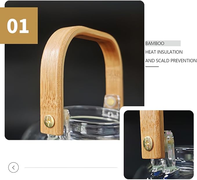 Glass Tea Pot Teapot for Stovetop Safe, Clear Teapot, Glass Tea Pot, Glass Tea Kettle, Glass Pot