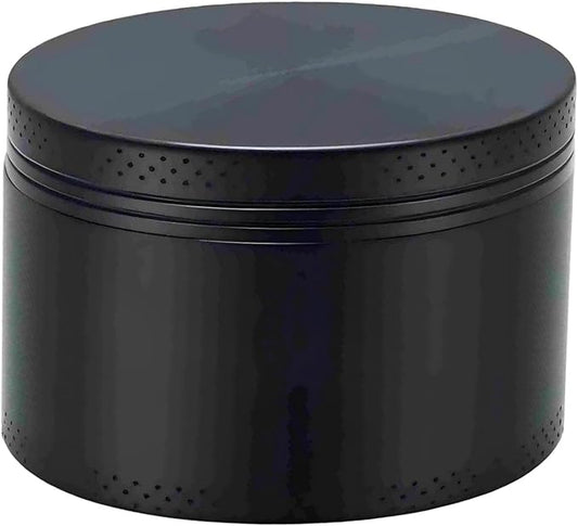 2.5-Inch Premium Manual Grinder for Coffee Beans, Spices, and Herbs - Heavy-Duty Aluminum, Smooth Grinding, Non-Stick Design, Essential Kitchen Tool - Black