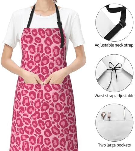 Perinsto Waterproof Apron With 2 Pockets Kitchen Chef Aprons Bibs For Cooking Baking Painting Gardening Grooming - Image 3