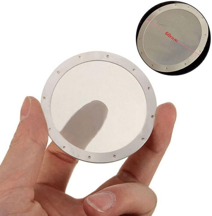 1* Solid Reusable Ultra-Fine Stainless Steel Mesh Filter for AeroPress Coffee Maker Parts New