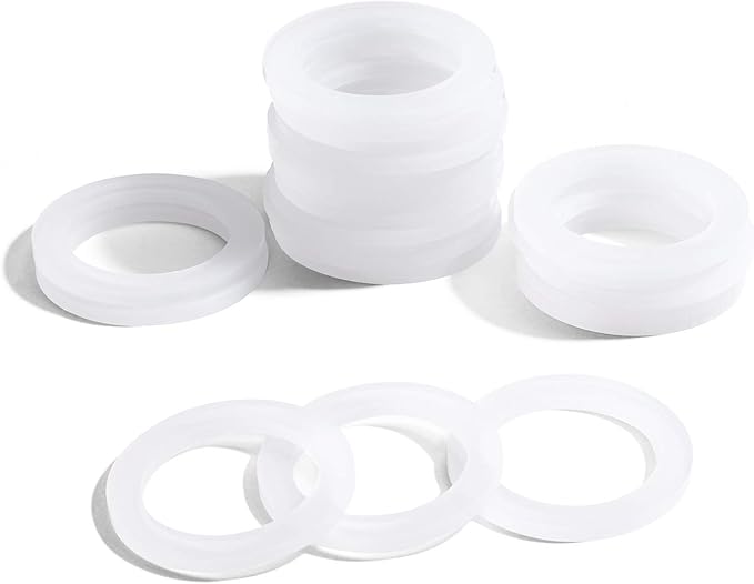 8 PCS Replacement Spare Food Grade Silicone (Better Than Rubber) Gasket Seal Ring For Aluminium Stovetop Coffee Maker Pots Bialetti Moka Express Dama 6 Cups