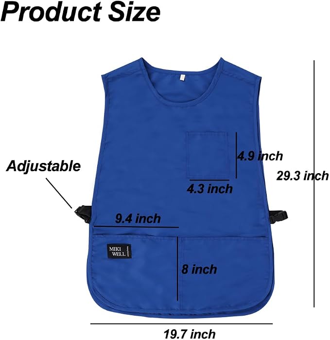 Waterproof Unisex Cobbler Apron with 4 Pockets Vest Style Ultralight Chef Waiter Work Overalls - Image 7