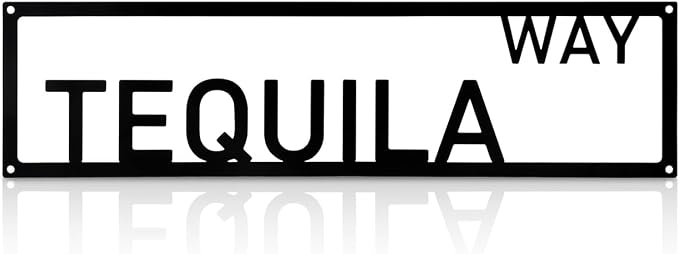 Metal Wall Art Decor tequila way Metal Signs Street Sign with Letter for Bar Home Man Cave Cafe 16 x 4 Inches by Unknown