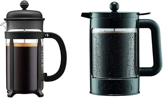 Bodum French Press Coffee Maker (34 Ounce) and Bean Cold Brew Coffee Maker (51 Ounce)