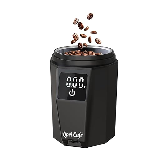 WeightBrew Digital Dosing Cup with LED Display, 0.05g High Precision Coffee Scale, Espresso Scale, Dosing & Brewing Coffee Accessories, Perfectly Measures Coffee Grounds - 1.1 lbs/500 g