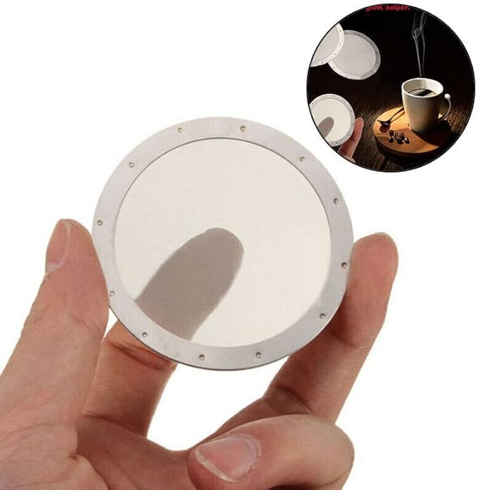 1* Solid Reusable Ultra-Fine Stainless Steel Mesh Filter for AeroPress Coffee Maker Parts New
