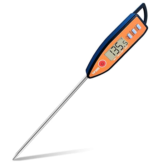 Digital Meat & Milk Thermometer - Instant Read Probe for Cooking, BBQ, Grill, Deep Fry, Roast & Baking