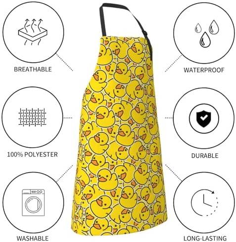 Apron Strong people waterproof work apron for kitchen cooking BBQ party perfect holiday gift with 2 Pockets - Image 7