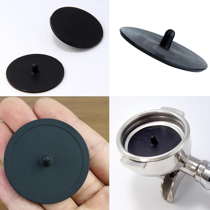 4 Pack Backflush Disk Blind Insert Portafilter Disc Cleaner Silicone Backflush Cleaning Pad for Espresso Machine Basket Coffee Blind Filter Tablets Powder Back Flushing Tools 50mm and 57mm - Image 3