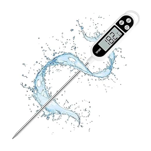1/3pcs Candy Thermometer Digital Instant Read for Meat Kitchen Cooking Food Oil Deep Fry BBQ Grill Smoker (1, 9.4in)