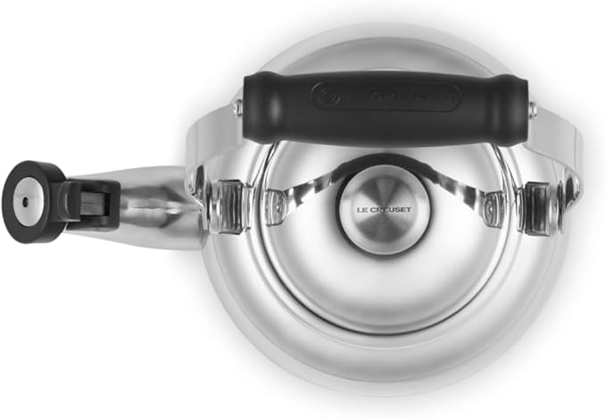 Le Creuset Demi Tea Kettle with Metal Finishes, 1.25 qt., Stainless Steel
