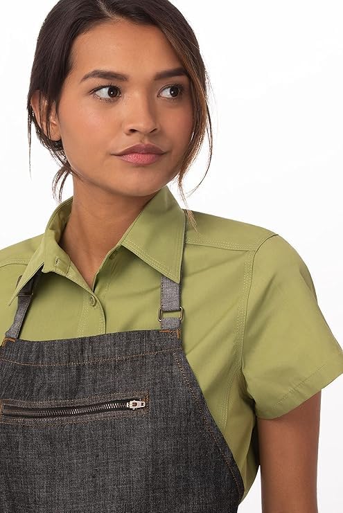 Chef Works Unisex Manhattan Bib Apron - Image 2