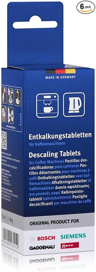 Bosch Decalcifying Tablets for Coffee Machines, 6 Tablets by Europart