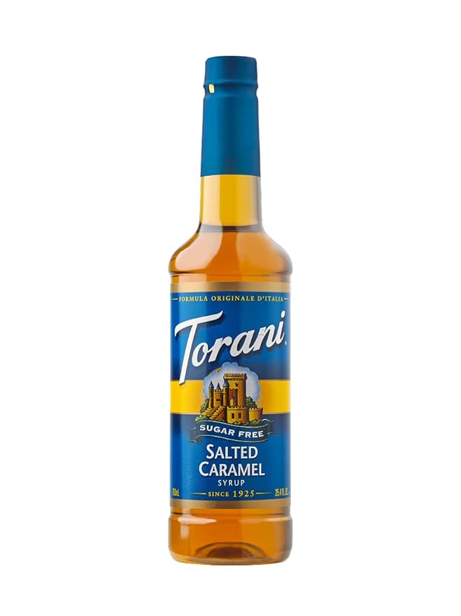 Torani Sugar Free Salted Caramel Syrup, 25.4 oz