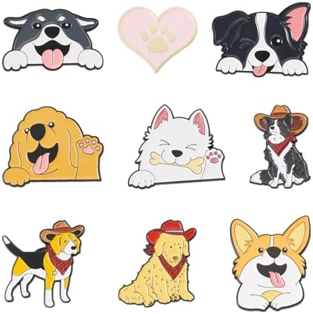 Enamel Pins Coffee Dog Cowboy Assorted Cute Alloy Brooch Funny Labels Badge Aesthetic Backpack Pins by Magibeads
