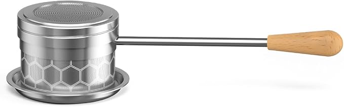 HOUSE AGAIN Tea Infuser for Loose Tea, 2-in-1 Tea Scoop Infuser Extra Fine Mesh Tea Strainers for Loose Tea, 304 Stainless Steel Loose Leaf Steeper, Ball Filter with Handle for Spices, L