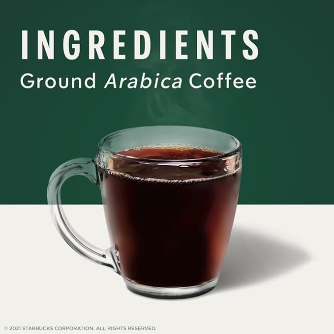 Starbucks Ground Coffee, Dark Roast Hot or Iced Coffee, French Roast, 28 oz (Pack of 2)