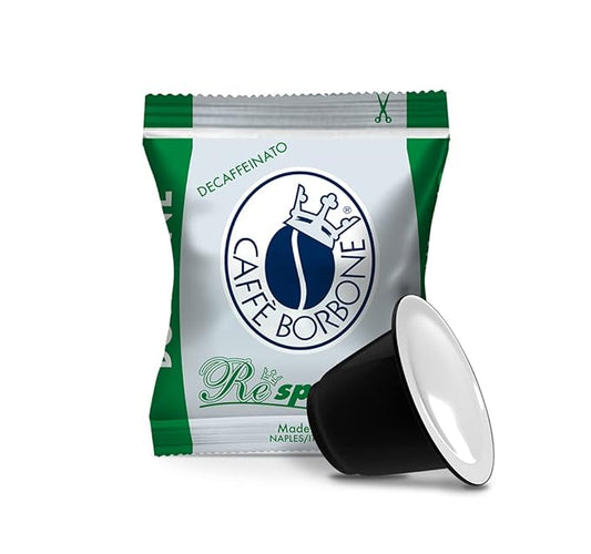 Caffè Borbone Green Blend Decaffeinated Nespresso Compatible Espresso Coffee Pods, 100 Count Espresso Pods