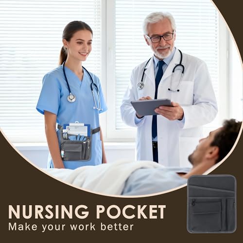 Likesing Server Apron, Serving Apron with Pockets for Waitress, Waiter Waist Tool Pouch Bag with 59'' Adjustable Belt - Image 6
