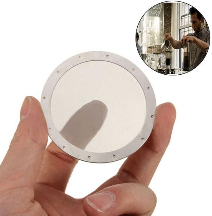 1*Coffee Filter, Reusable Ultra-Fine Stainless Steel Mesh Filter for AeroPress Coffee Maker Accessory