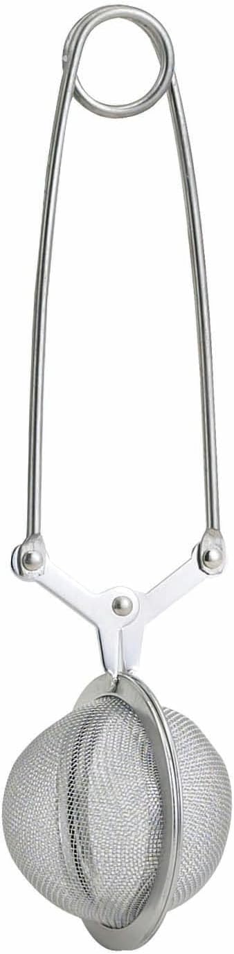 HIC Kitchen Snap Mesh Ball Tea Infuser, 18/8 Stainless Steel, For Loose Leaf Tea and Mulling Spices