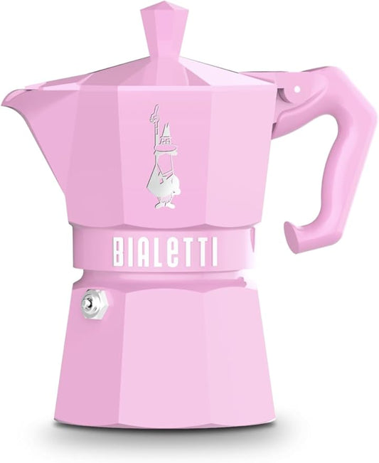 Bialetti Mocha Exclusive Pink 3 Cup Open Fire (Coffee Maker, Espresso Maker, Makinetta)