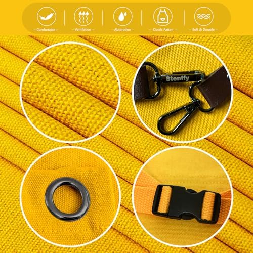 Kitchen Apron, Work Apron, Canvas Apron, Yellow | Multiple Pockets, Gardening, Painting, BBQ, Artist, Carpenter, Sizes M to XXL - Image 4