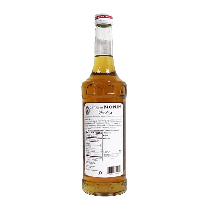 Monin Hazelnut Syrup, 750 ml - Image 2