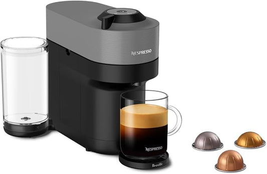 Nespresso Vertuo Pop+ Coffee and Espresso Maker by Breville, Dark Grey