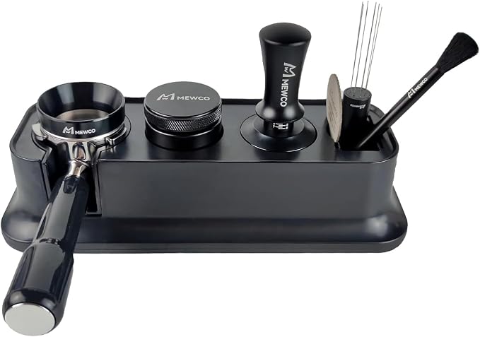 7 Pack Espresso Tamper Station&Coffee Distributor Tamper&Espresso WDT Stirrer&Coffee Tamping&Brush&Coffee Dosing Funnel&Espresso Puck Screen, Espresso Accessories for Bar Home Office (58 mm) - Image 9