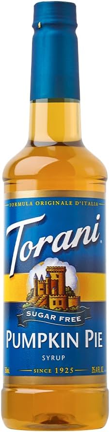 Torani Sugar Free Pumpkin Pie Syrup, 750 ml by Torani