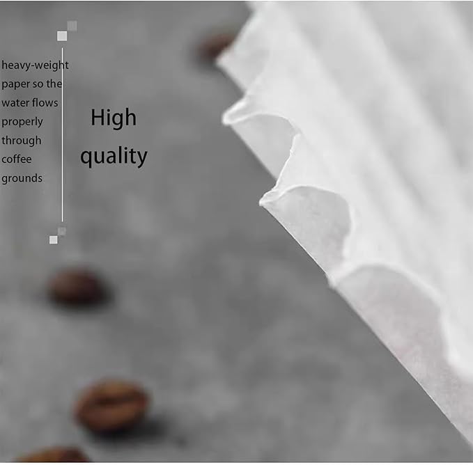 12-Cup Commercial Coffee Filters, Large Coffee Filters，Premium Quality, (9 ¾ Inch x 4 ¼ Inch) All-Natural, Big & Tall Filters Compatible with Coffee Machines - Woman Owned（300 Pack）