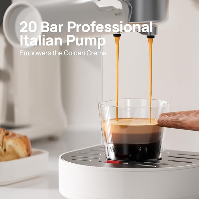 Espresso Machine 20 Bar, Espresso Maker with Milk Frother Steam Wand, Professional Espresso Coffee Machine for Home Cappuccino & Latte Maker