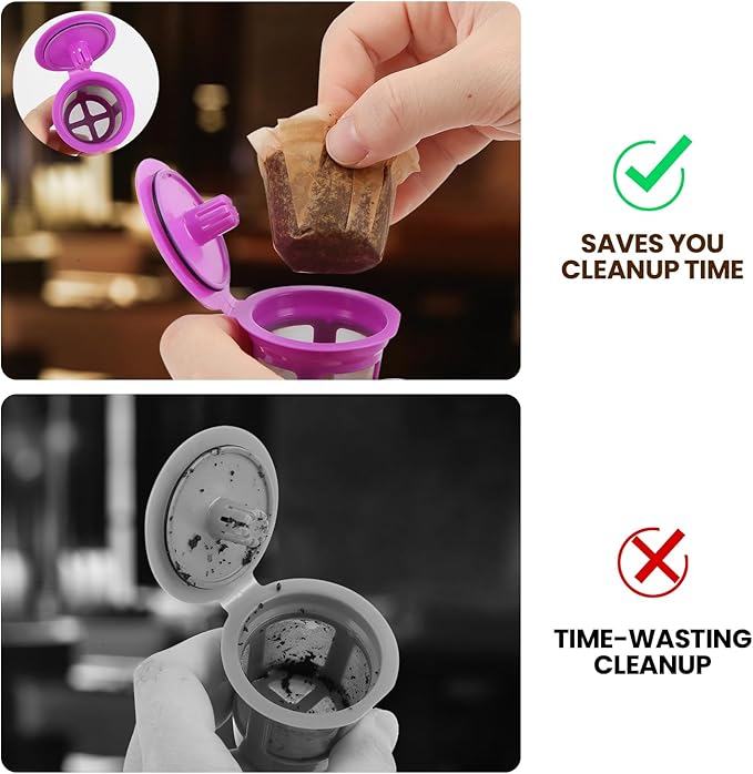 Pro Mael 360 Count Disposable K Cup Filters, Coffee Filter Paper for Keurig Brewers Single Serve 1.0 and 2.0, Use with Reusable K Cup Pods (White)