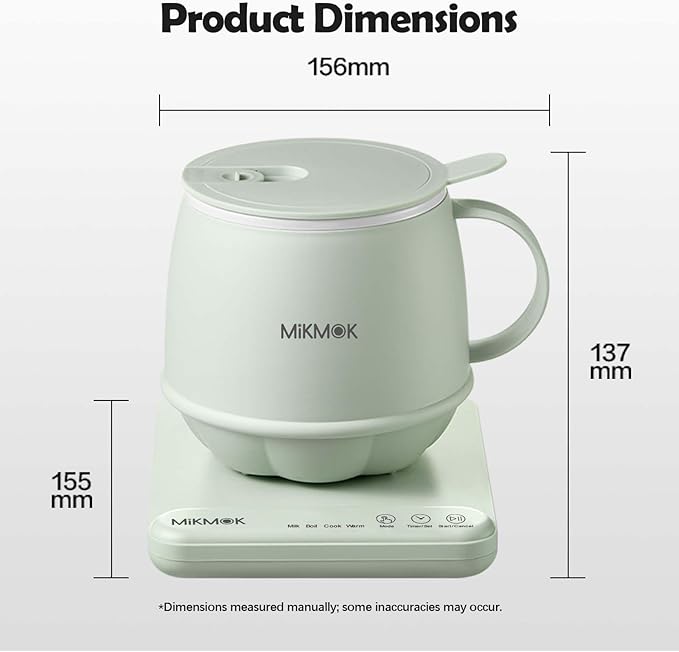 Table Boiling Water Mug, Beverage Warmer, 45-100℃ Temperature Control, 13.5Oz 300W Fast Coffee Heating Cup, 4H Keep Warm, Electric Coffee Mug for Office, Home, Dorm, Gift for Friends Family Coworkers