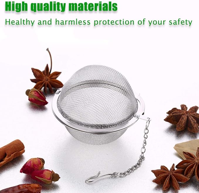 Loose Leaf Tea Steeper, Tea Ball Infusers for Loose Tea,Extra Fine Mesh Tea Strainer Tea Diffusers,Stainless Steel Tea Filter for Brew Leaf Tea Flavoring Herbal Spices Seasonings (15)