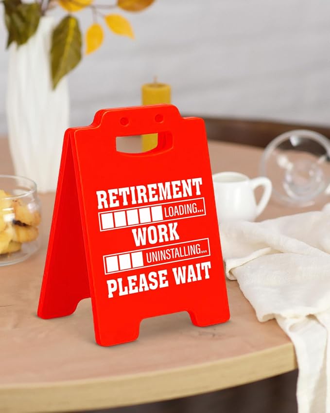 Funny Retirement Gifts for Women Men - Happy Retirement Home Office Desk Sign Cubicle Decor for Teacher Nurses Boss Coworker - Farewell Leaving Goodbye Gifts for Coworkers Friends - Image 5