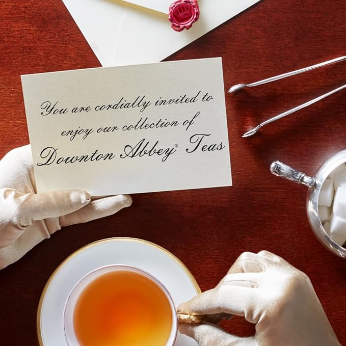 The Republic of Tea Downton Abbey Premium English Rose Tea, 36 Tea Bags, Rose Hibiscus, Caffeine Free (Pack of 2)