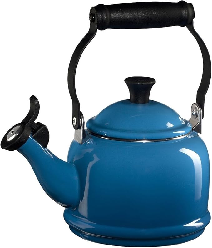 Le Creuset Enamel On Steel Demi Tea Kettle, 1.25 qt., Marseille
