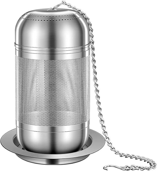 316 Stainless Steel Tea Infuser for Loose Tea & Spice Infuser for Cooking, Extra Fine Mesh Tea Strainers, Steeper for Brew Tea, Spices & Seasonings (1 Pack - Small)